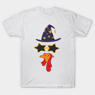 Hilarious Turkey Face witch , Perfect for Thanksgiving & Christmas T-Shirt